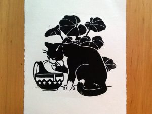 Luxus élet linómetszet 2